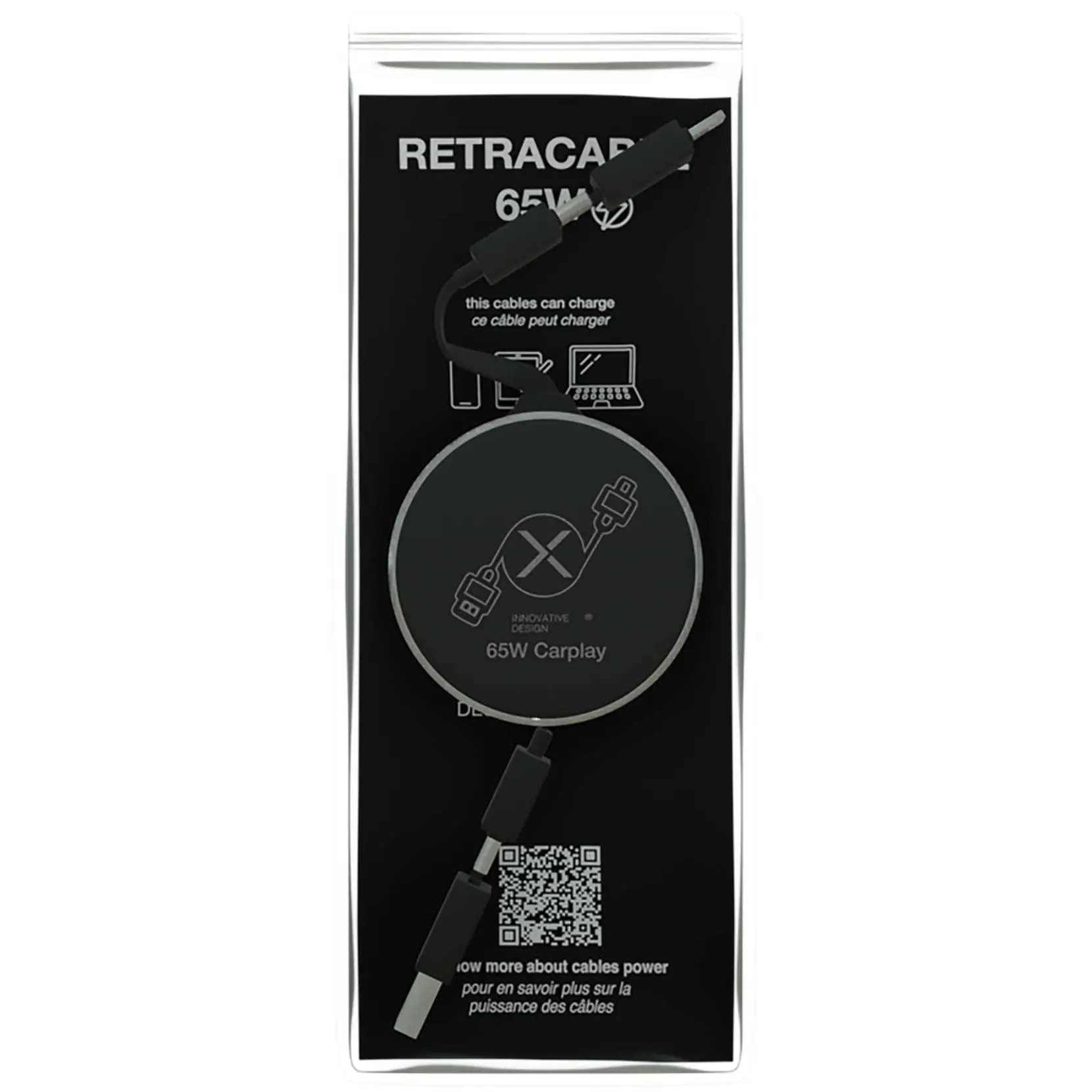 Bild på SCX.design C42 4-i-1 utdragbar sladd på 65 W 