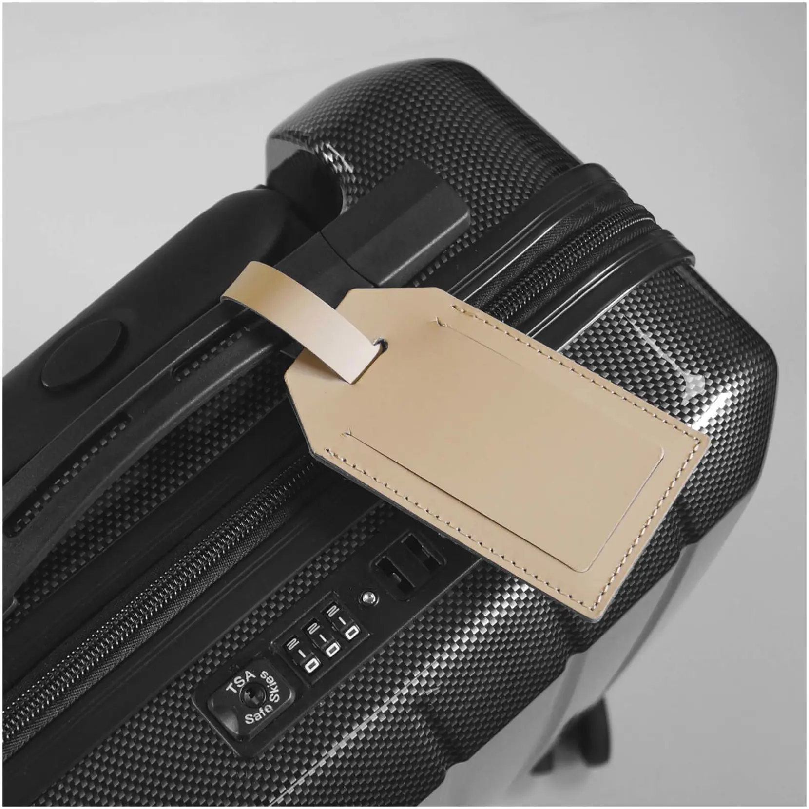 Bild på Citizen Green Milou bagagetagg i återvunnet läder