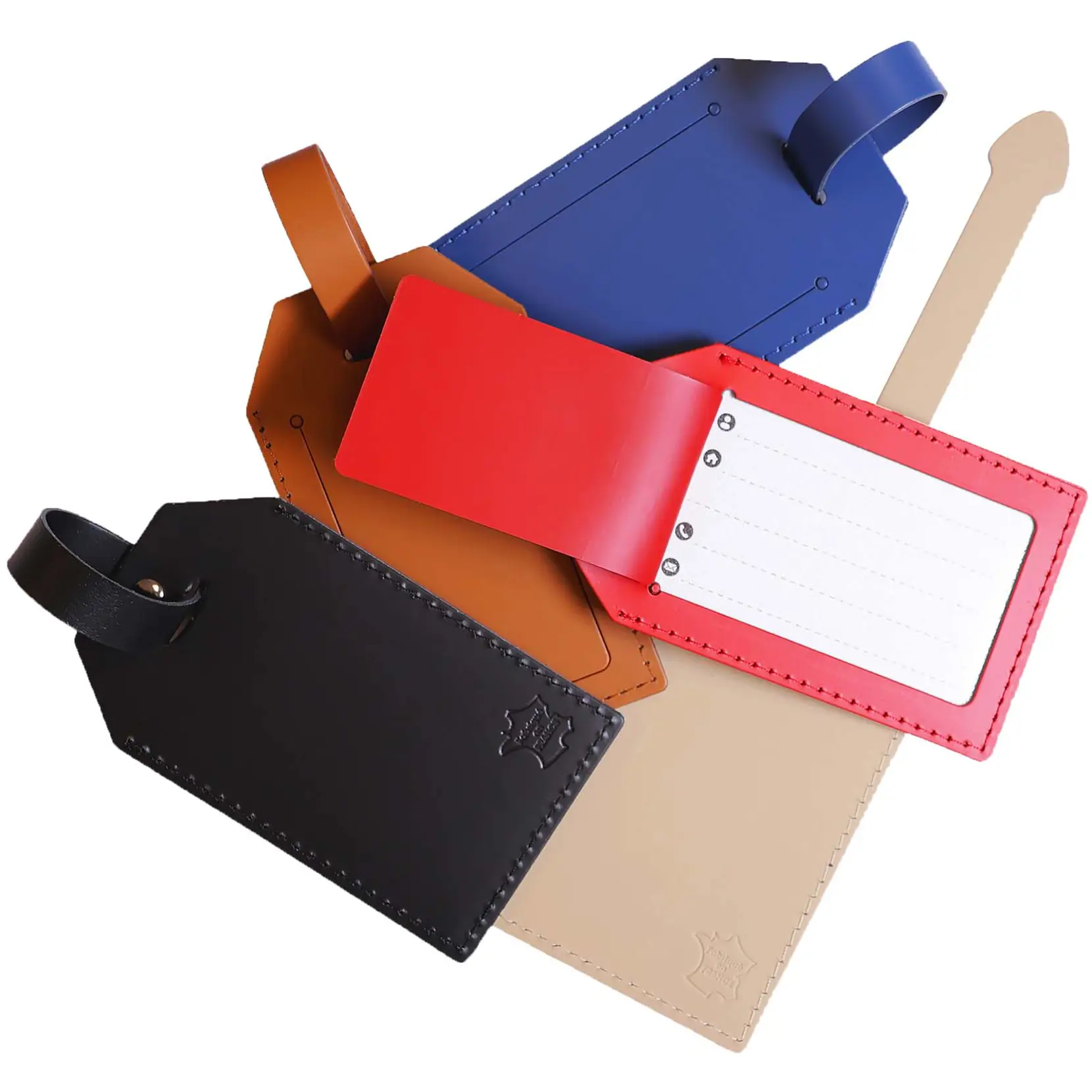 Bild på Citizen Green Milou bagagetagg i återvunnet läder