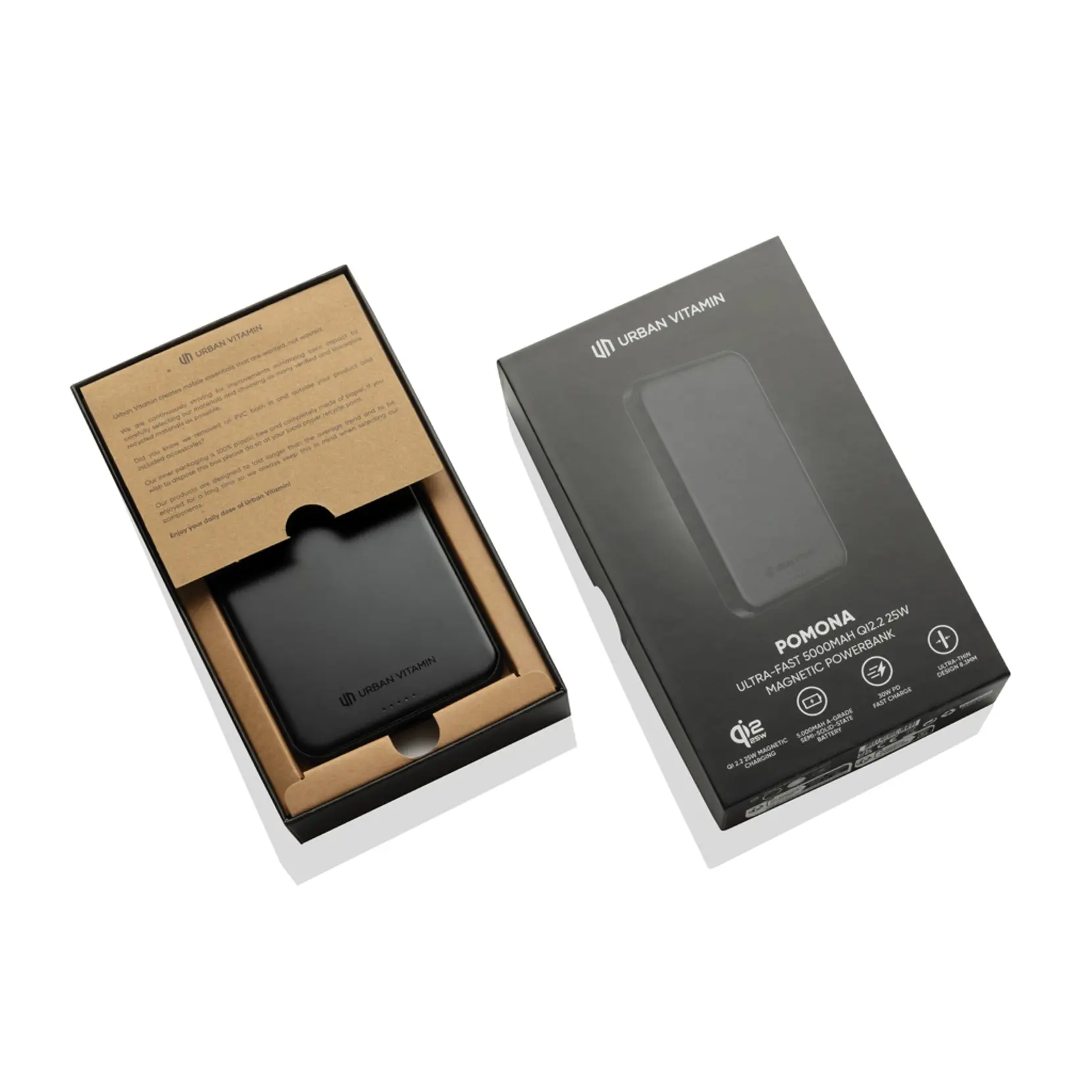 Bild på Urban Vitamin Pomona 5000 mAh Qi2.2 25W magnetisk powerbank