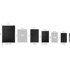 Bild på Moleskine 12M inbunden dagsplanerare 