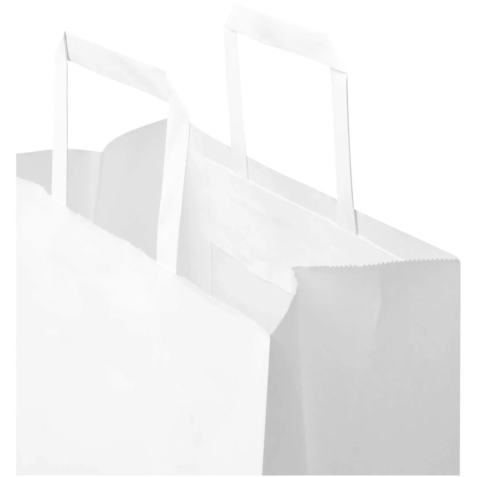 Bild på Kraft papperspåse 80 g/m2 med platta handtag – 25 x 15 x 32 cm Bild på Kraft papperspåse 80 g/m2 med platta handtag – 25 x 15 x 32 cm