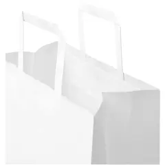 Bild på Kraft papperspåse 80 g/m2 med platta handtag – 25 x 15 x 32 cm