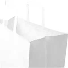 Bild på Kraft papperspåse 80–90 g/m2 med platta handtag – 32 x 17 x 39 cm