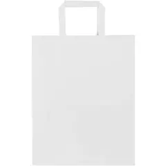 Bild på Kraft papperspåse 80 g/m2 med platta handtag – 25 x 15 x 32 cm