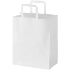 Bild på Kraft papperspåse 80 g/m2 med platta handtag – 25 x 15 x 32 cm