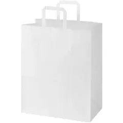 Bild på Kraft papperspåse 80–90 g/m2 med platta handtag – 32 x 17 x 39 cm