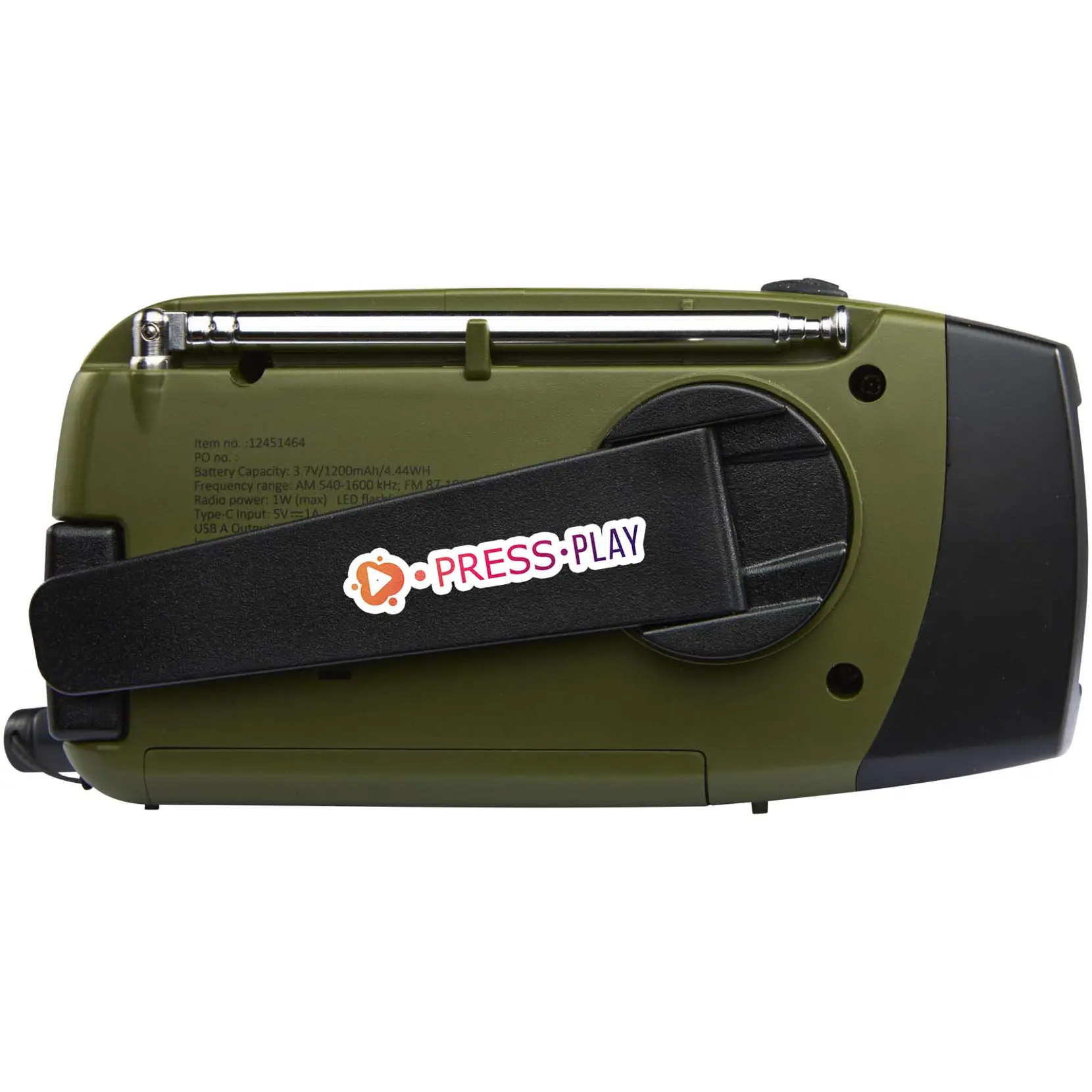 Bild på Avior nödradio av RCS-återvunnen plast