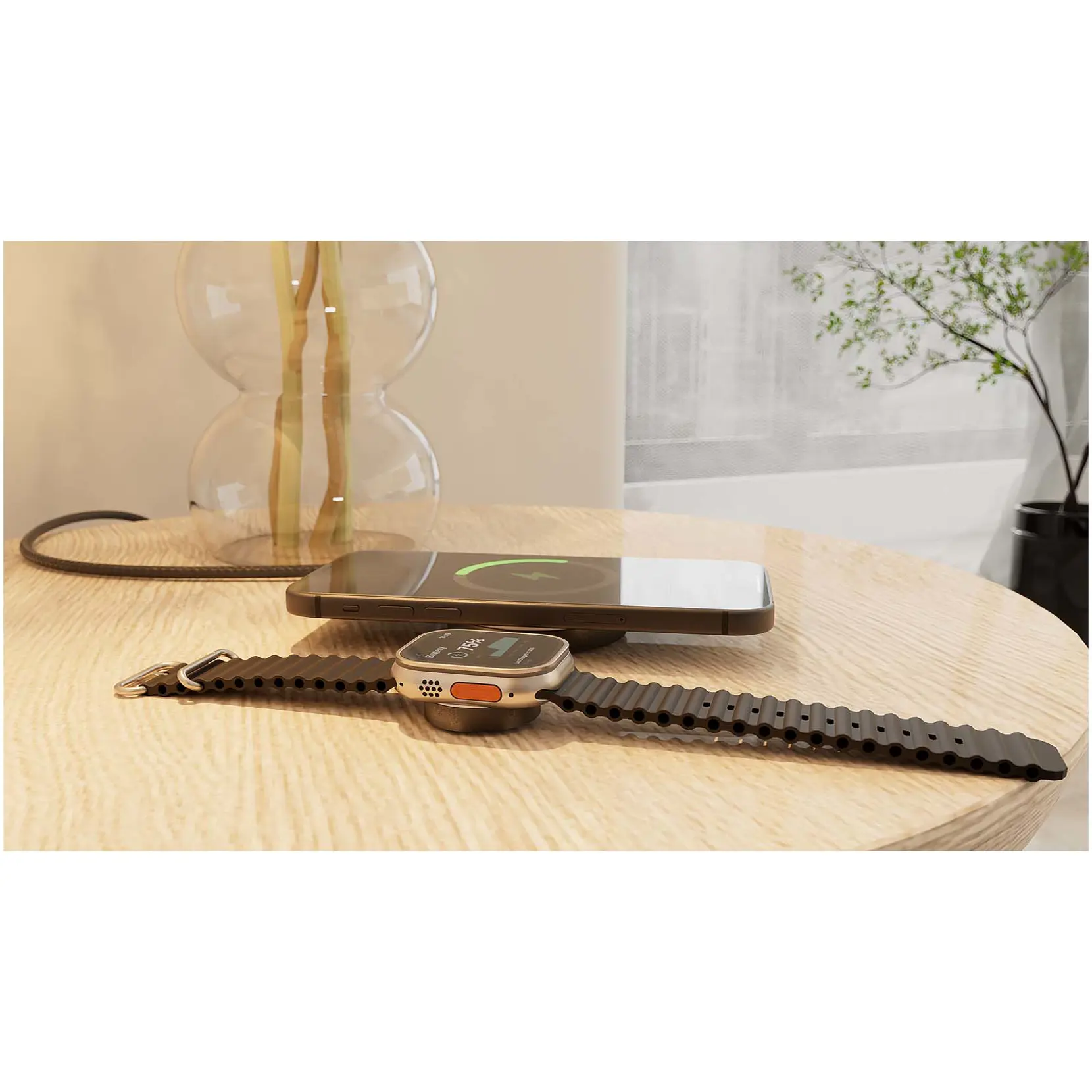 Bild på Zens Pro 2 15 W dubbel laddningskabel