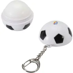 Bild på Rami fotbollsformat läppbalsam med vanilj och SPF 15 med nyckelring