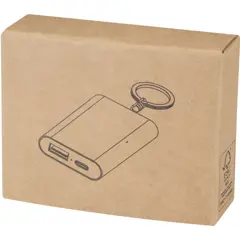 Bild på Arcturus 2 000 mAh powerbank i återvunnet aluminium med nyckelring