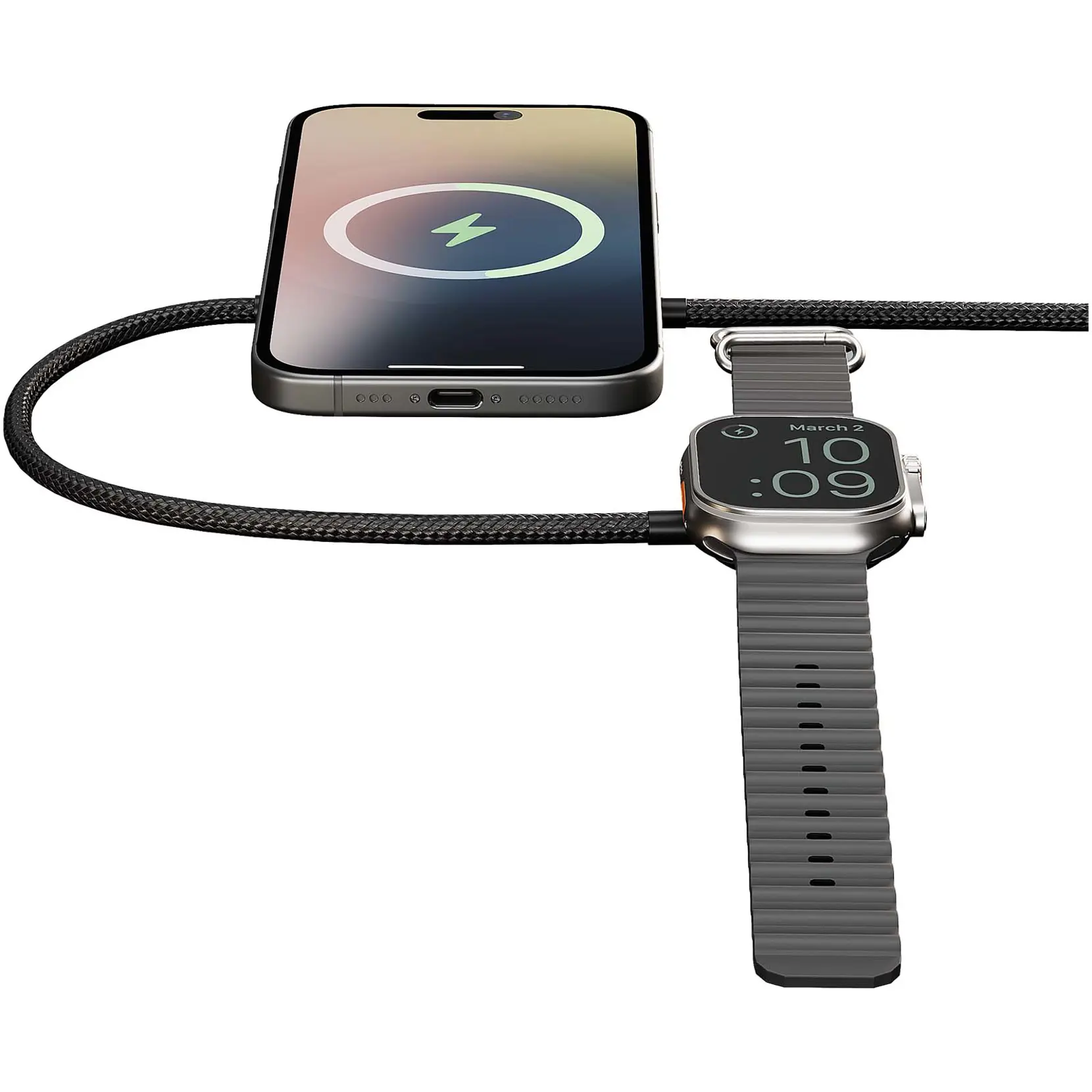 Bild på Zens Pro 2 15 W dubbel laddningskabel