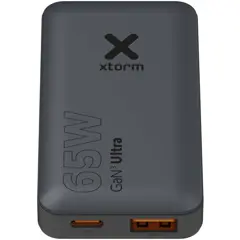 Bild på Xtorm 65 W snabbladdare set med kabel och resefodral för resor