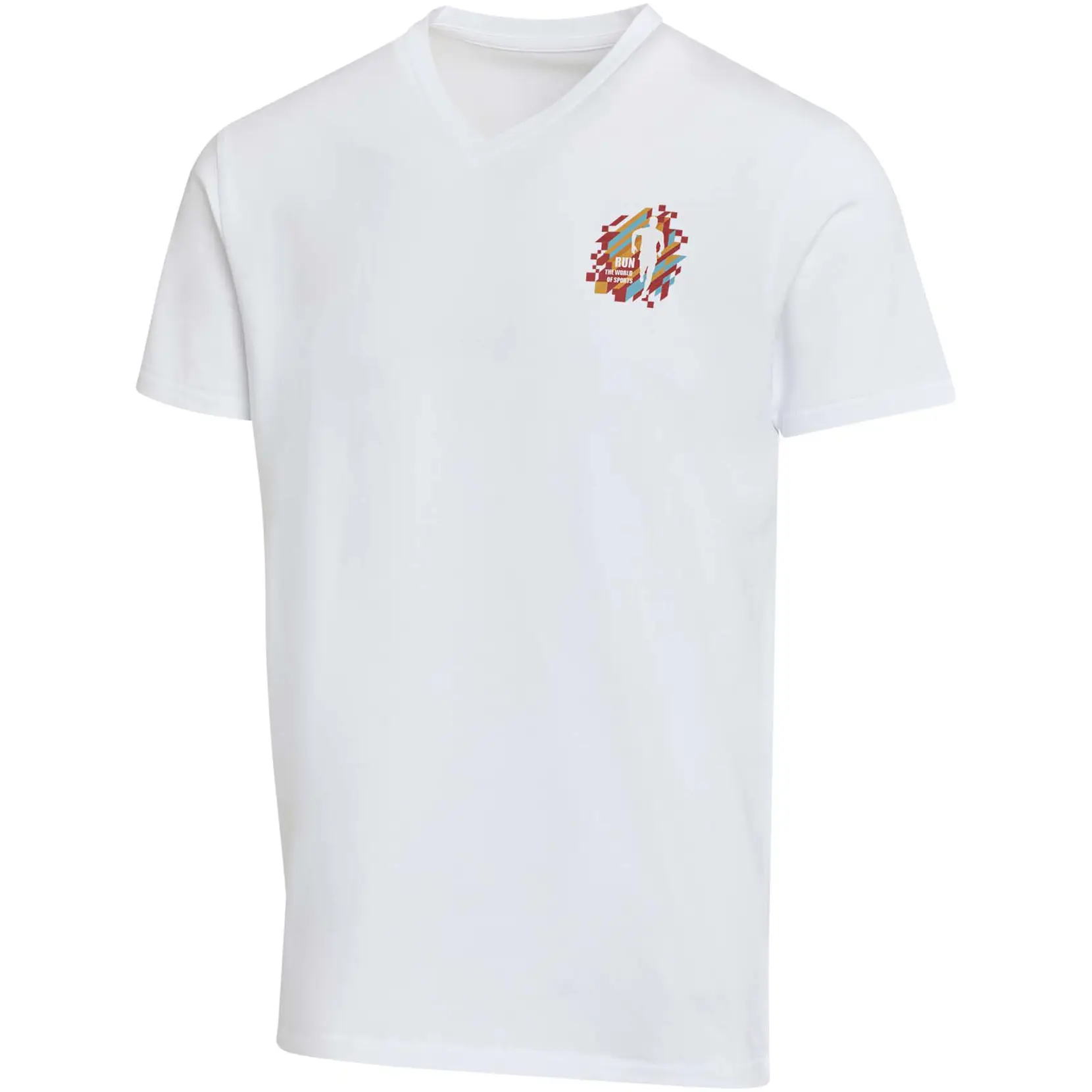 Bild på Balfour 200 g/m² kortärmad v-ringad unisex-T-shirt av ekologiskt OCS-material