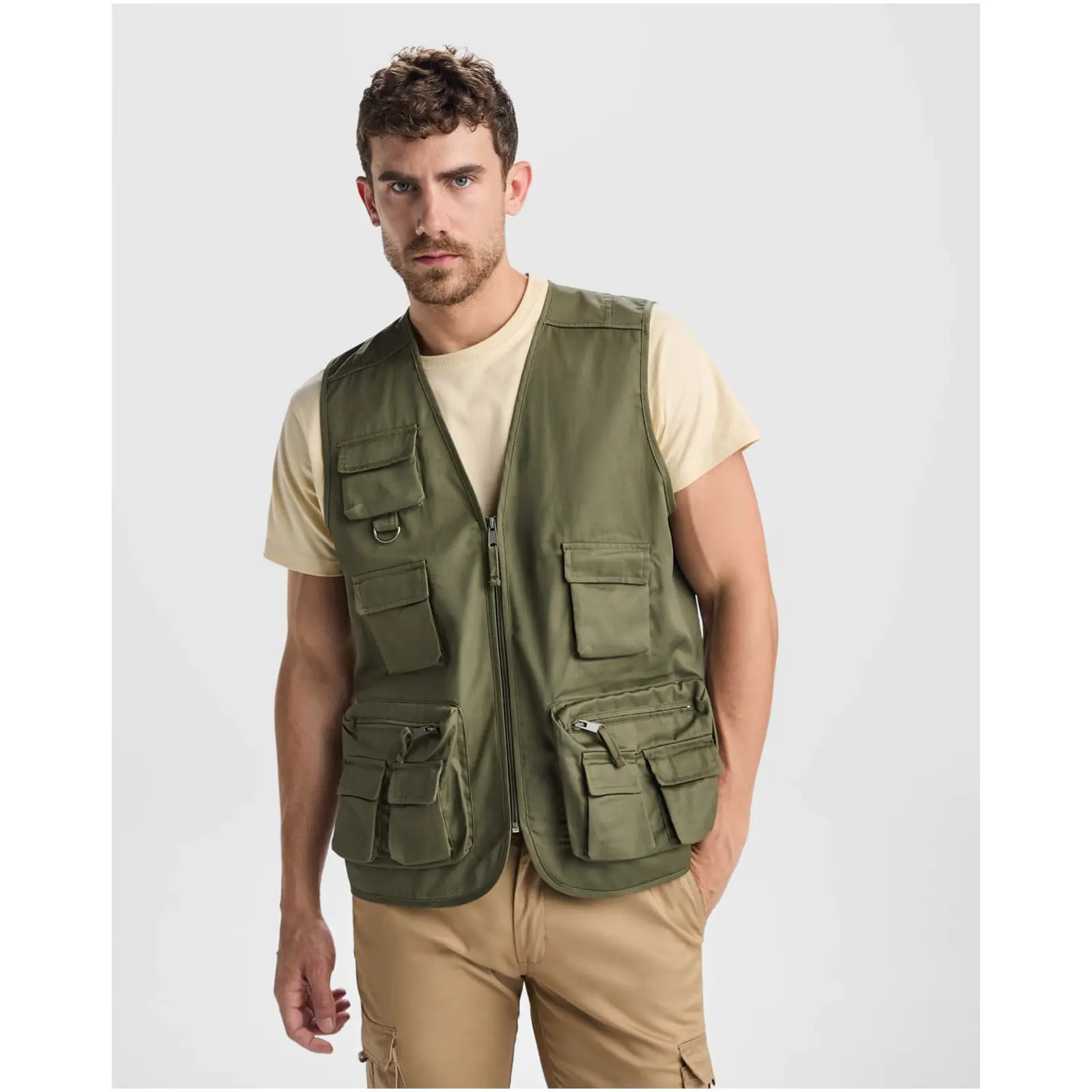 Bild på Venera 200 g/m2 V-ringad arbetsväst med flera fickor 