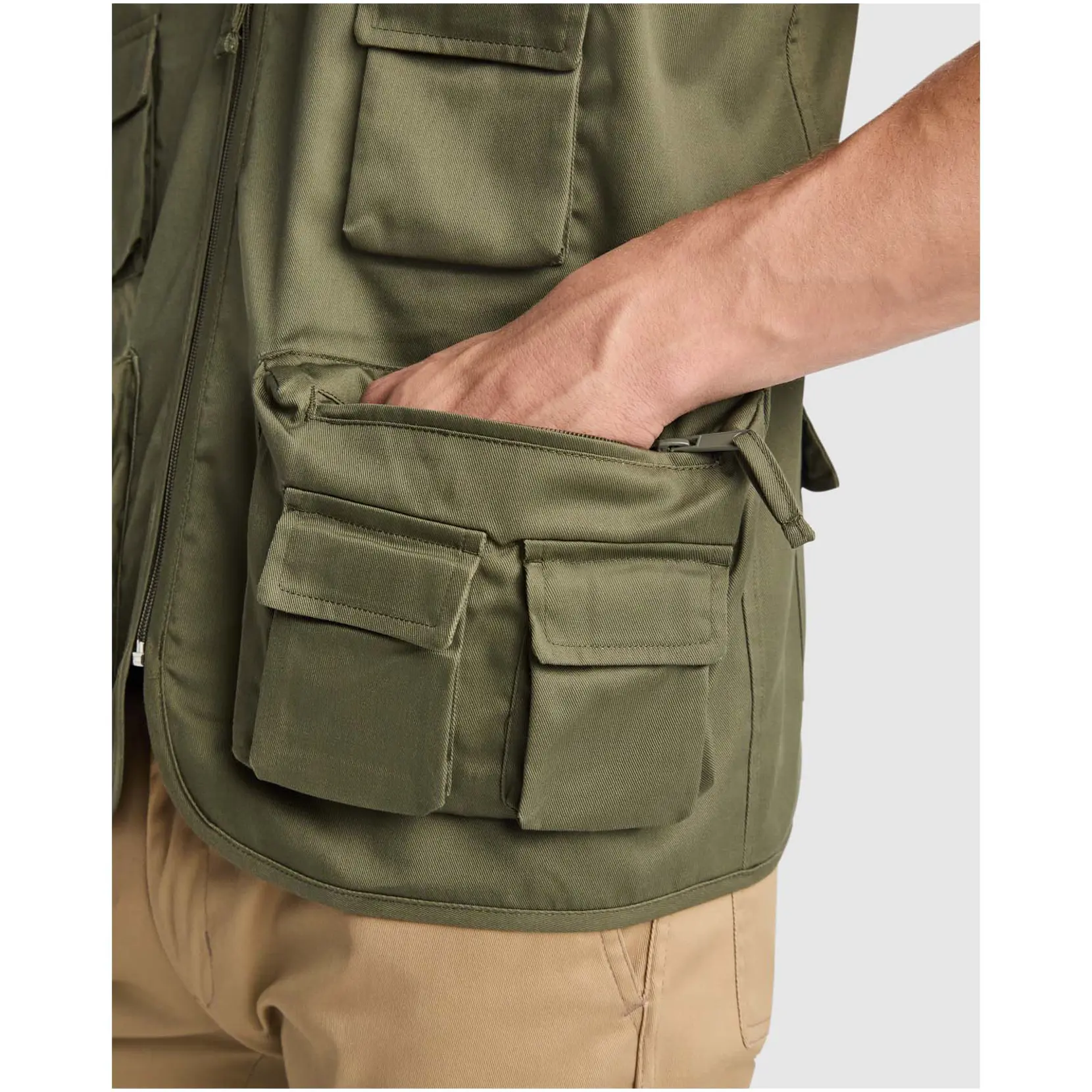 Bild på Venera 200 g/m2 V-ringad arbetsväst med flera fickor 