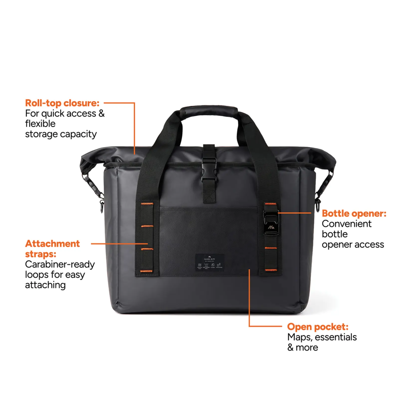 Bild på Nordic Drift RCS water-repellent cooler tote 22L Bild på Nordic Drift RCS water-repellent cooler tote 22L