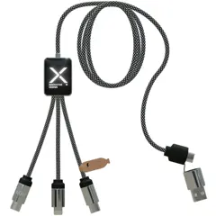 Bild på SCX.design C33 Type-C-laddningssladd på 60 W med dubbelupplyst logotyp 