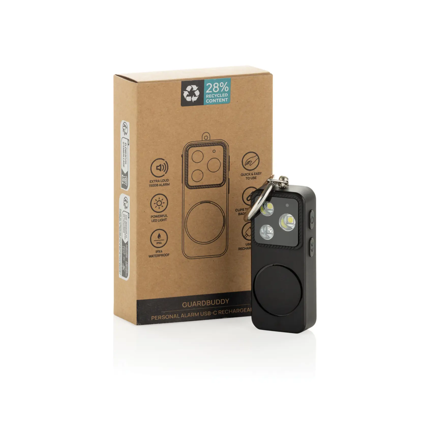 Bild på GuardBuddy RCS personlarm med USB-C-laddning Bild på GuardBuddy RCS personlarm med USB-C-laddning