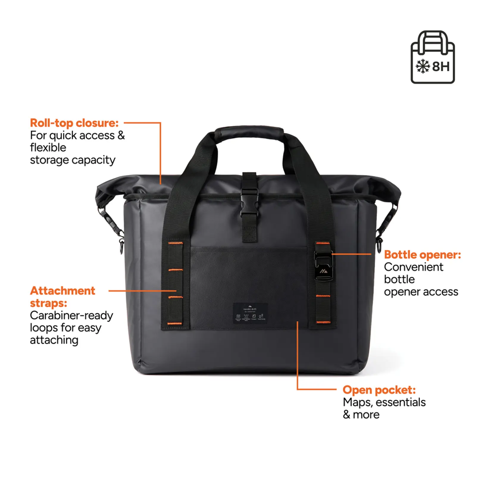 Bild på Nordic Drift RCS water-repellent cooler tote 22L Bild på Nordic Drift RCS water-repellent cooler tote 22L