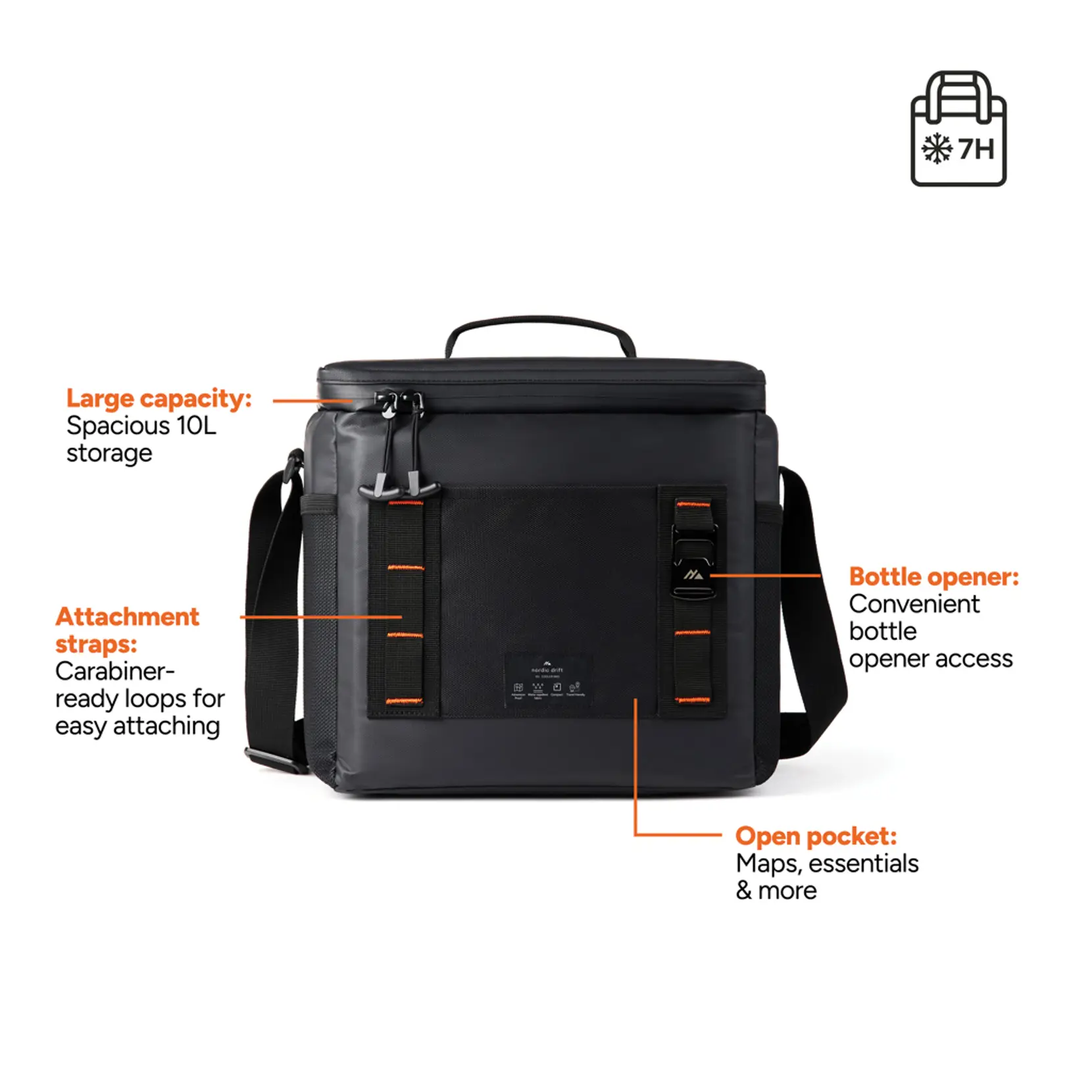 Bild på Nordic Drift Storm RCS water-repellent cooler bag 10L Bild på Nordic Drift Storm RCS water-repellent cooler bag 10L