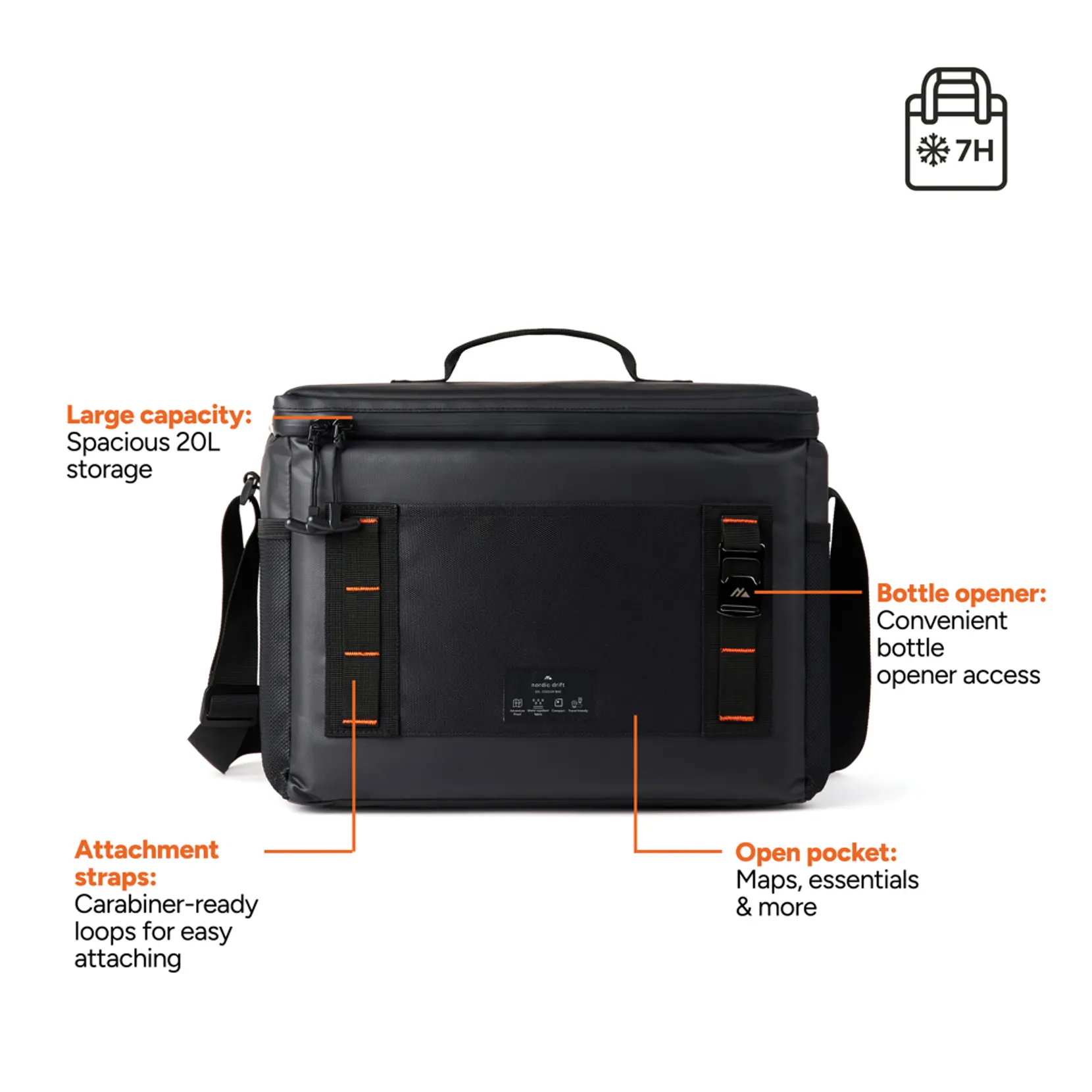 Bild på Nordic Drift Storm RCS water-repellent cooler bag 20L Bild på Nordic Drift Storm RCS water-repellent cooler bag 20L