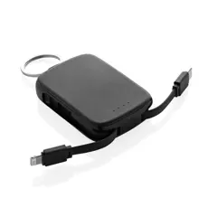 Bild på Nexo RCS nyckelringspowerbank 2000 mAh med integrerade kabla
