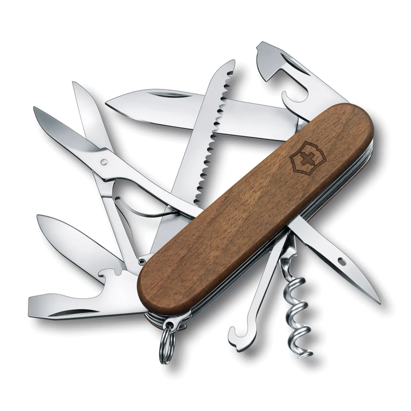 Bild på VICTORINOX Huntsman Wood Fickkniv 13 funktioner Bild på VICTORINOX Huntsman Wood Fickkniv 13 funktioner
