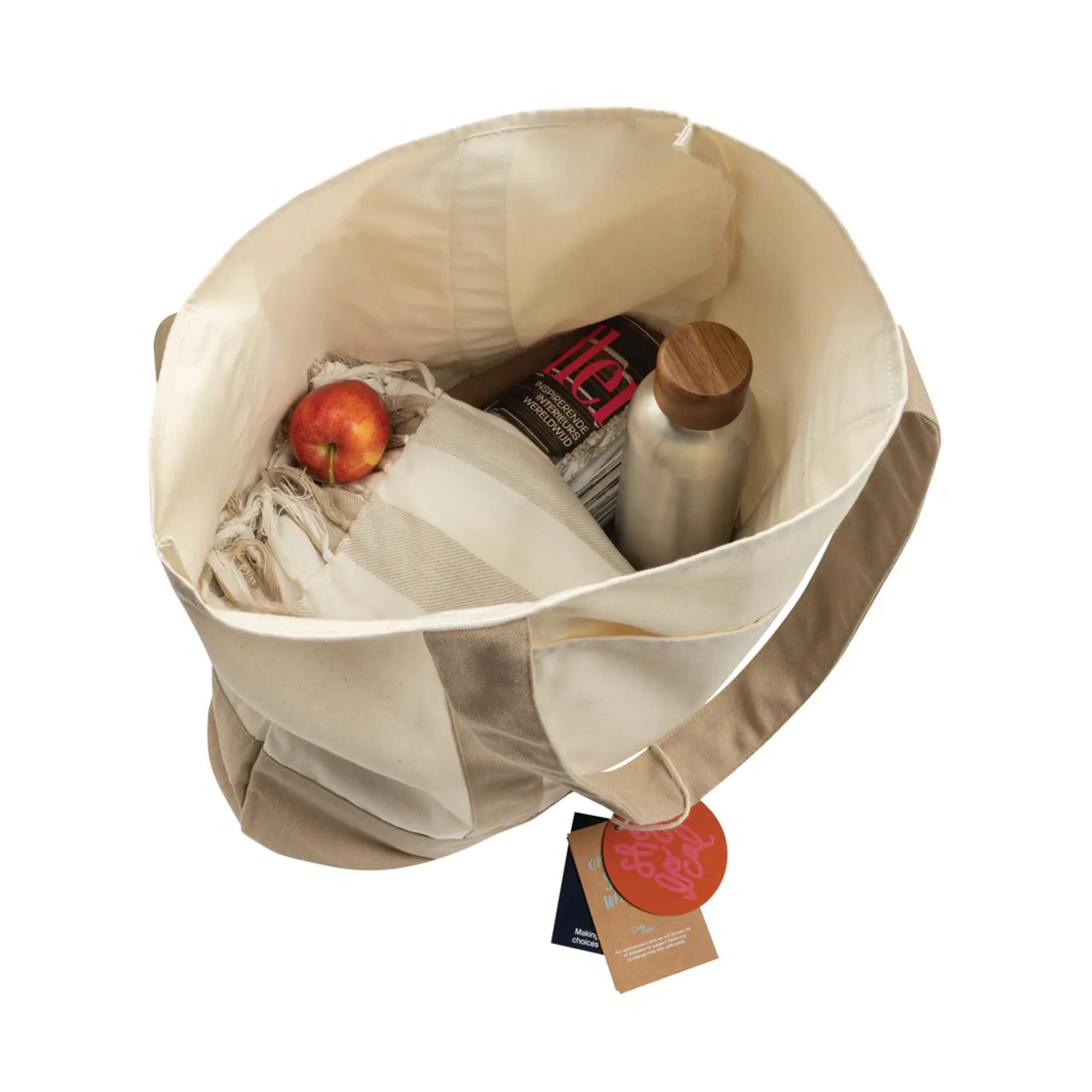 Bild på SHOP LOCAL AWARE™ återvunnen bomull 350 gsm Toteväska