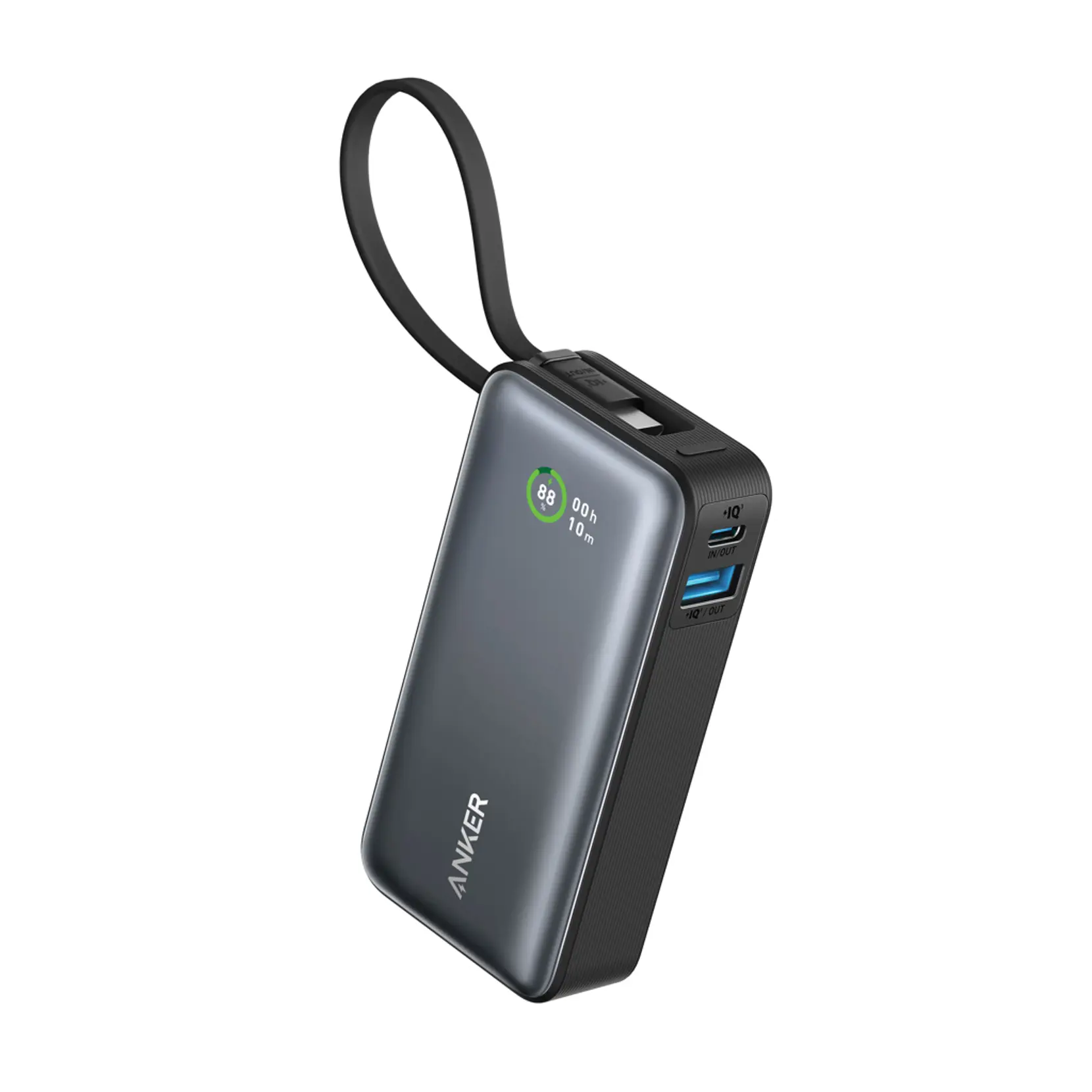 Bild på Anker Nano powerbank 30W, inbyggd USB-C kabel Bild på Anker Nano powerbank 30W, inbyggd USB-C kabel