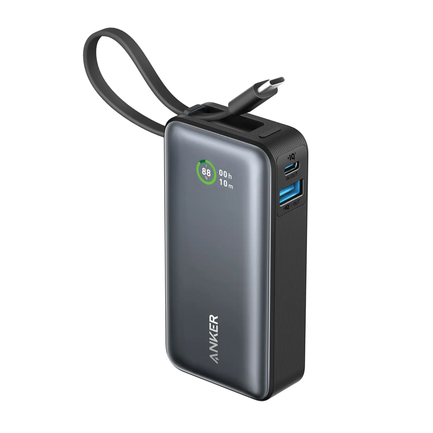 Bild på Anker Nano powerbank 30W, inbyggd USB-C kabel Bild på Anker Nano powerbank 30W, inbyggd USB-C kabel
