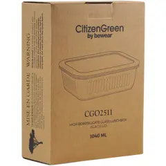 Bild på Citizen Green Purlunch 1000 ml lunchlåda i borosilikatglas