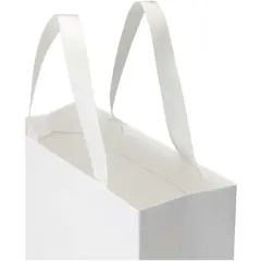Bild på Smartfold 230 g/m² papperspåse med satinhandtag och glansig laminering – 31 x 12 x 39 cm