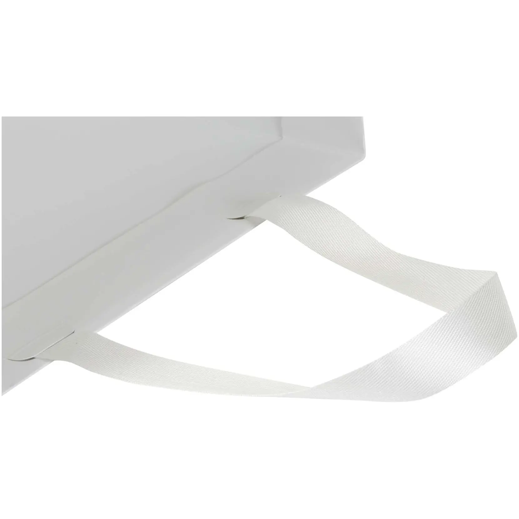 Bild på Smartfold 230 g/m² papperspåse med satinhandtag och glansig laminering – 31 x 12 x 39 cm