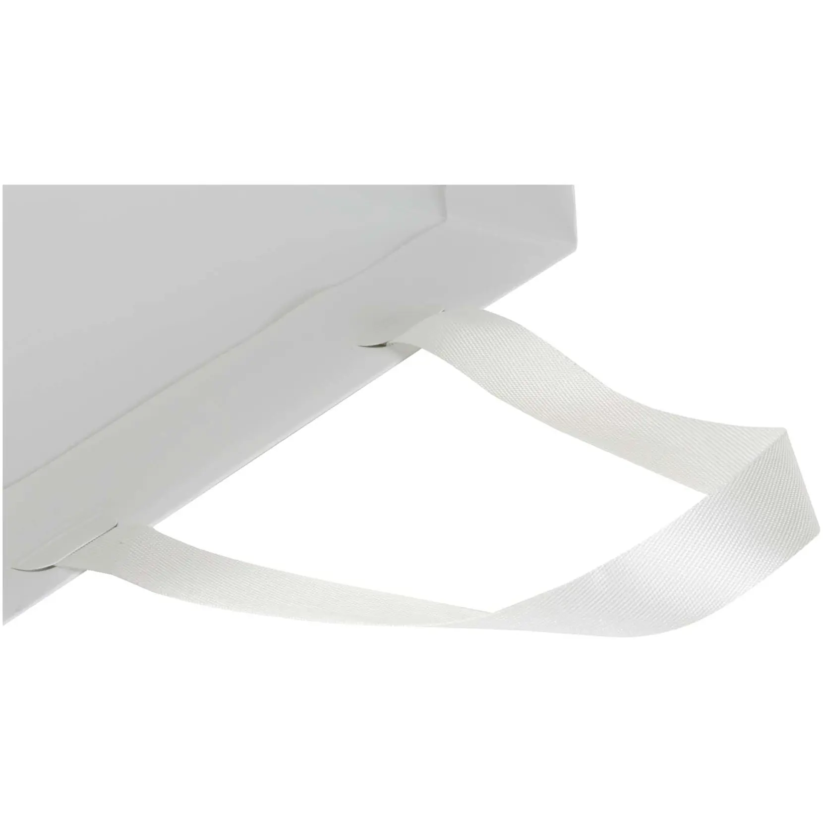 Bild på Smartfold 230 g/m² papperspåse med satinhandtag och matt laminering – 24 x 10 x 24 cm Bild på Smartfold 230 g/m² papperspåse med satinhandtag och matt laminering – 24 x 10 x 24 cm