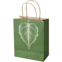 Bild på Papperspåse 150 g/m² av jordbruksavfall med tvinnade handtag – 18 x 9 x 23 cm