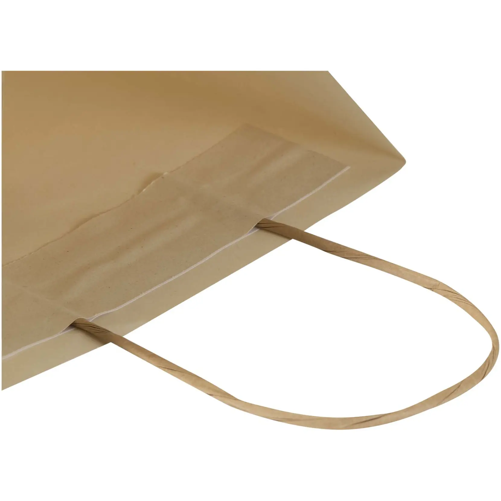Bild på Papperspåse 150 g/m² av jordbruksavfall med tvinnade handtag – 18 x 9 x 23 cm