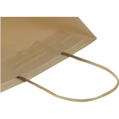 Bild på Papperspåse 150 g/m² av jordbruksavfall med tvinnade handtag – 18 x 9 x 23 cm