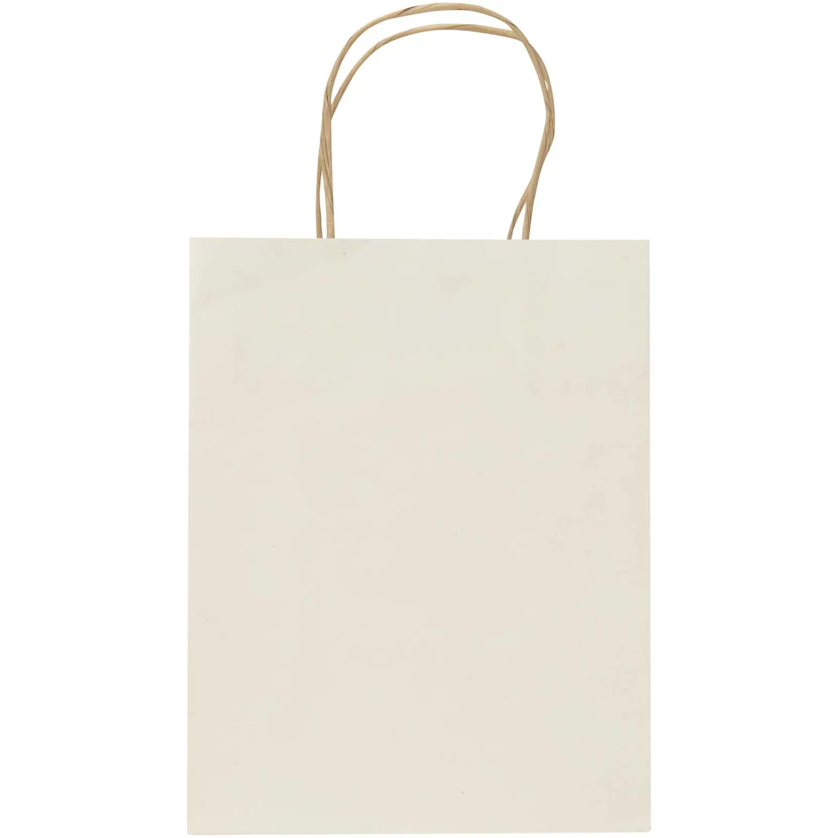 Bild på Papperspåse 150 g/m² av jordbruksavfall med tvinnade handtag – 18 x 9 x 23 cm