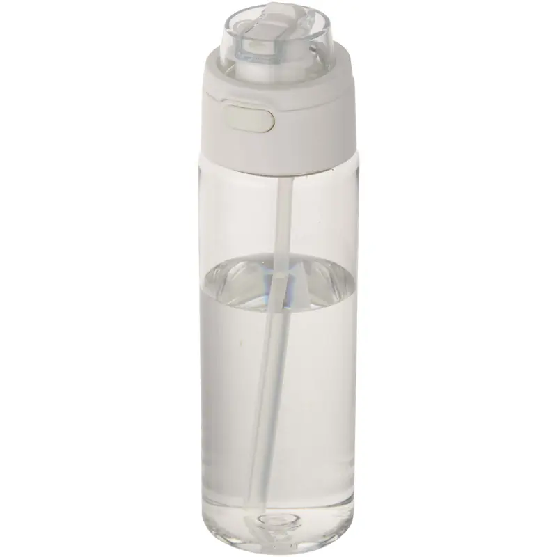 Bild på Theron 700 ml vattenflaska i återvunnen plast från RCS med lock med dubbla funktioner och utfällbart sugrör