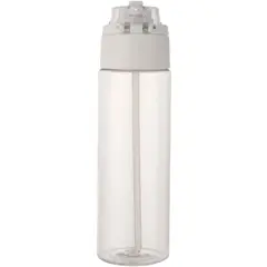 Bild på Theron 700 ml vattenflaska i återvunnen plast från RCS med lock med dubbla funktioner och utfällbart sugrör