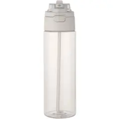 Bild på Theron 700 ml vattenflaska i återvunnen plast från RCS med lock med dubbla funktioner och utfällbart sugrör