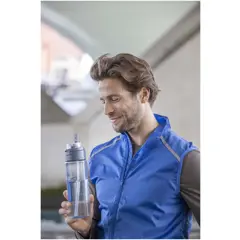 Bild på Theron 700 ml vattenflaska i återvunnen plast från RCS med lock med dubbla funktioner och utfällbart sugrör