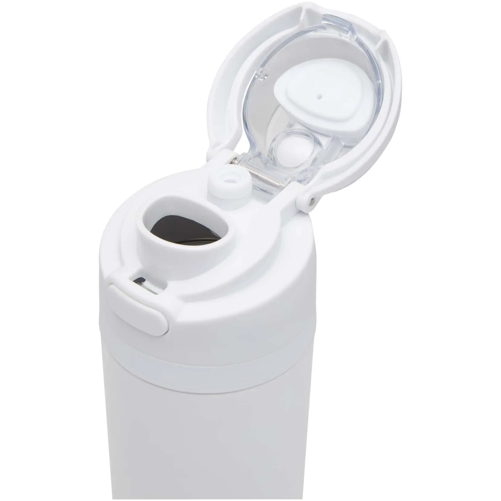 Bild på Theron 800 ml RCS-vattenflaska i återvunnet rostfritt stål med enkelvägg och lock med dubbla funktioner samt utfällbart sugrö Bild på Theron 800 ml RCS-vattenflaska i återvunnet rostfritt stål med enkelvägg och lock med dubbla funktioner samt utfällbart sugrö