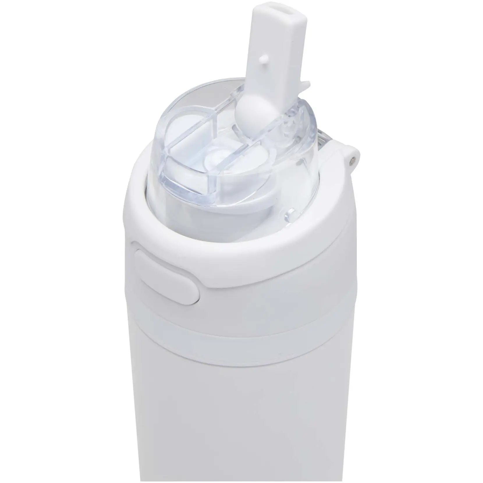 Bild på Theron 800 ml RCS-vattenflaska i återvunnet rostfritt stål med enkelvägg och lock med dubbla funktioner samt utfällbart sugrö Bild på Theron 800 ml RCS-vattenflaska i återvunnet rostfritt stål med enkelvägg och lock med dubbla funktioner samt utfällbart sugrö