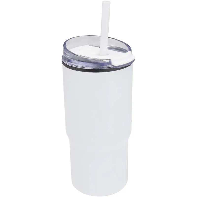 Bild på Westin 540 ml RCS-mugg i återvunnet material med dubbelvägg och isolering samt sugrör