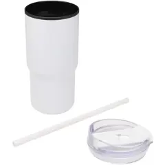 Bild på Westin 540 ml RCS-mugg i återvunnet material med dubbelvägg och isolering samt sugrör