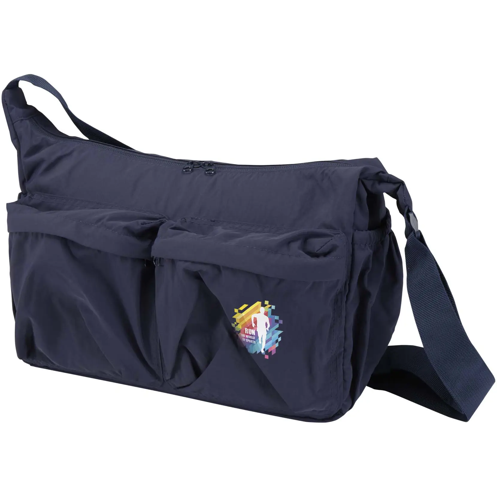 Bild på Calli 13" axelväska för laptop i GRS-återvunnen nylon Bild på Calli 13" axelväska för laptop i GRS-återvunnen nylon