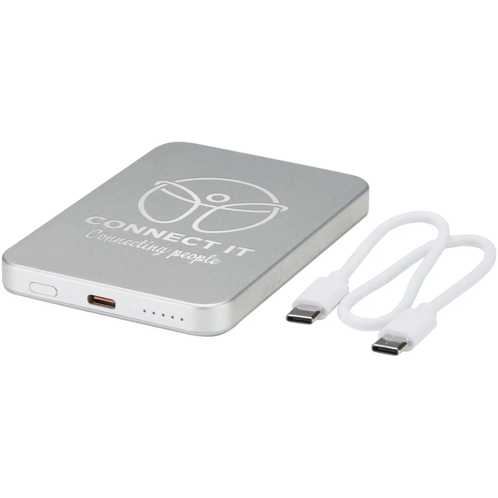 Bild på Avis 5000 mAh magnetisk powerbank i RCS-återvunnet aluminium Bild på Avis 5000 mAh magnetisk powerbank i RCS-återvunnet aluminium