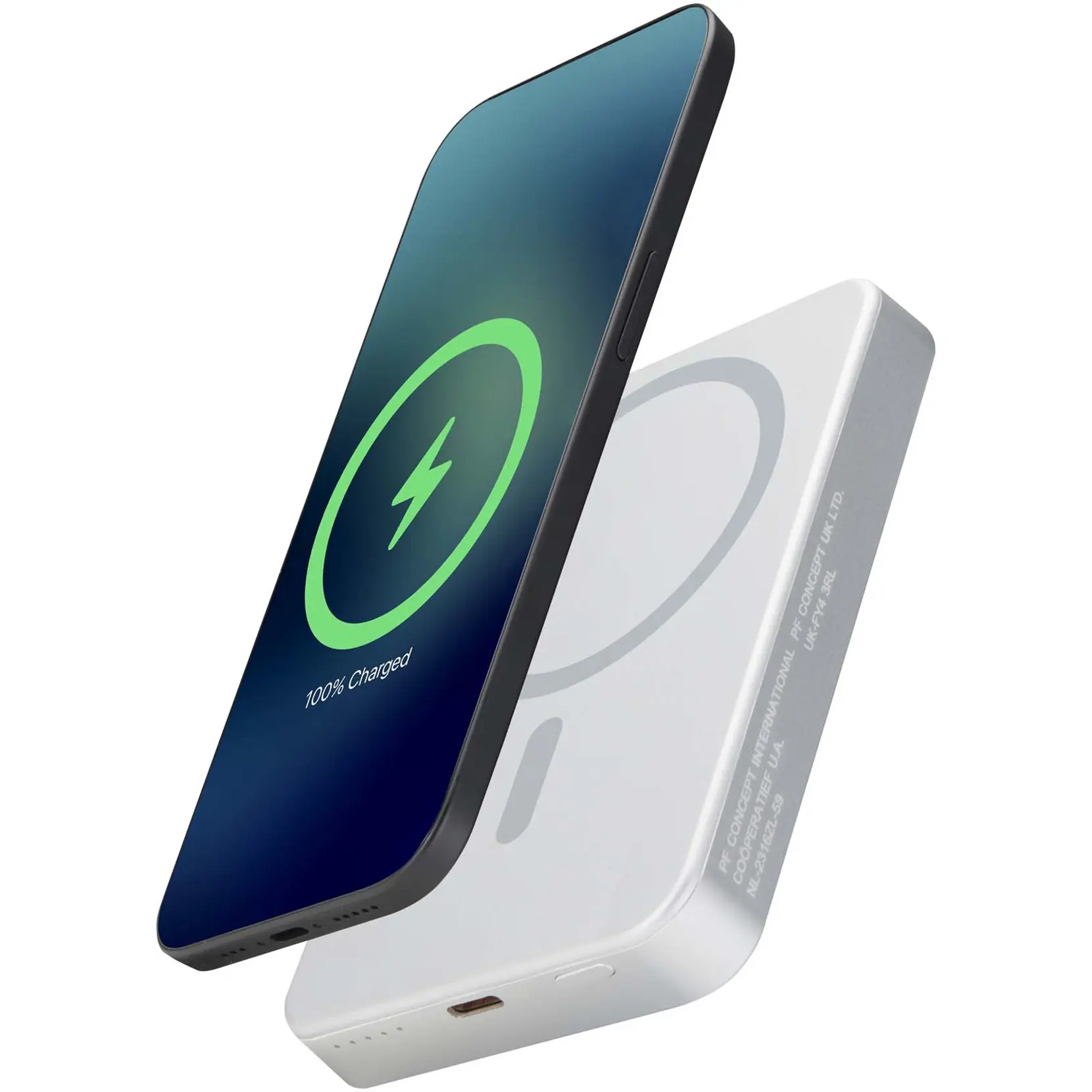 Bild på Avis 10 000 mAh magnetisk powerbank i RCS-återvunnet aluminium Bild på Avis 10 000 mAh magnetisk powerbank i RCS-återvunnet aluminium